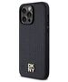 Original Case IPHONE 13 PRO DKNY Hardcase Leather Pattern Metal Logo MagSafe (DKHMP13LPSHRPSK) black 3666339261450