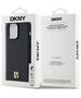 Original Case IPHONE 13 PRO DKNY Hardcase Leather Pattern Metal Logo MagSafe (DKHMP13LPSHRPSK) black 3666339261450