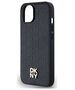 Original Case IPHONE 13 / 14 / 15 DKNY Hardcase Leather Monogram Pattern Metal Logo MagSafe (DKHMP14SPSHRPSK) black 3666339261474