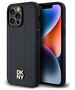 Original Case IPHONE 14 PRO MAX DKNY Hardcase Leather Monogram Pattern Metal Logo MagSafe (DKHMP14XPSHRPSK) black 3666339261504