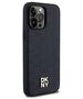 Original Case IPHONE 14 PRO MAX DKNY Hardcase Leather Monogram Pattern Metal Logo MagSafe (DKHMP14XPSHRPSK) black 3666339261504