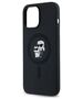 Original Case IPHONE 13 PRO Karl Lagerfeld Hardcase Silicone Karl & Choupette Magsafe (KLHMP13LSCMKCRHK) black 3666339253981