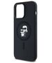 Original Case IPHONE 14 PRO Karl Lagerfeld Hardcase Silicone Karl & Choupette Magsafe (KLHMP14LSCMKCRHK) black 3666339254025