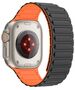 Strap for APPLE WATCH 4 / 5 / 6 / 7 / 8 / 9 / SE / ULTRA 1 / 2 (42 / 44 / 45 / 49 MM) Tech-Protect Iconband Magnetic black & orange 5906302309627