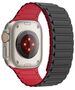 Strap for APPLE WATCH 4 / 5 / 6 / 7 / 8 / 9 / SE / ULTRA 1 / 2 (42 / 44 / 45 / 49 MM) Tech-Protect Iconband Magnetic black & red 5906302309634