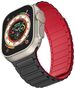 Strap for APPLE WATCH 4 / 5 / 6 / 7 / 8 / 9 / SE / ULTRA 1 / 2 (42 / 44 / 45 / 49 MM) Tech-Protect Iconband Magnetic black & red 5906302309634