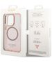 Guess Apple iPhone 14 Pro Max (6.7) Translucent MagSafe hátlapvédő tok pink (GUHMP14XHTCMP) 3666339069698