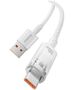 Baseus cable Explorer USB - USB-C 1,0m white smart temperature control 100W 6932172629144