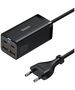 Baseus wall charger GaN3 Pro 100W 2x USB-C 2x USB black 6953156209053