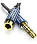 AUX jack audio extender 3.5 mm UGREEN AV118, 0,5m (blue) 6957303846726