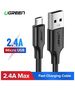 Micro USB cable UGREEN QC 3.0 2.4A 0.5m (white) 6957303861408