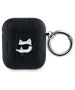 Original Case APPLE AIRPODS Karl Lagerfeld Cover Monogram Choupette Head black 3666339283599