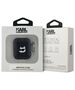 Original Case APPLE AIRPODS Karl Lagerfeld Cover Monogram Choupette Head black 3666339283599