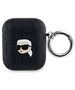 Original Case APPLE AIRPODS Karl Lagerfeld Cover Monogram Karl Head black 3666339283636