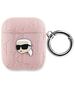 Original Case APPLE AIRPODS Karl Lagerfeld Cover Monogram Karl Head pink 3666339283759