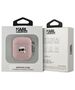 Original Case APPLE AIRPODS Karl Lagerfeld Cover Monogram Karl Head pink 3666339283759