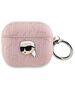 Original Case APPLE AIRPODS 3 Karl Lagerfeld Cover Monogram Karl Head pink 3666339283773