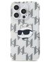 Original Case APPLE IPHONE 15 PRO Karl Lagerfeld Hardcase IML Choupette Head & Monogram (KLHCP15LHKLPCHT) transparent 3666339286309