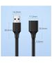 UGREEN USB 3.0 extended cable 1.5 m (black) 6957303831265