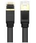 UGREEN NW106 Ethernet RJ45 Flat network cable , Cat.7, STP, 3m (Black) 6957303801428