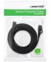 UGREEN NW106 Ethernet RJ45 Flat network cable , Cat.7, STP, 3m (Black) 6957303801428