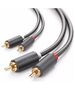 UGREEN AV104 2x RCA (Cinch) to 2x RCA (Cinch) Cable 1m (black) 6957303837472