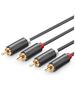 UGREEN AV104 2x RCA (Cinch) to 2x RCA (Cinch) Cable 1m (black) 6957303837472