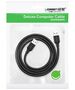 USB 2.0 M-M UGREEN cable US102, 1m (black) 6957303813094