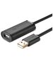 USB 2.0 extension cable UGREEN US121, active, 10m (black) 6957303813216