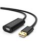 USB 2.0 extension cable UGREEN US121, active, 15m (black) 6957303813230