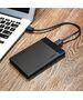 2.5" External HDD/SSD enclosure UGREEN US221, SATA 3.0, USB-C, 50cm (black) 6957303838486