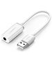 UGREEN US206 Audio Adapter, USB to Mini Jack 3.5mm AUX (White) 6957303837120