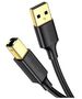 UGREEN US135 USB 2.0 A-B printer cable, gold plated, 2m (black) 6957303828470