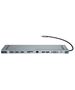 Baseus Enjoyment Series Multi-functional Type-C intelligent HD HUB（PD/HD4K*2/VGA/RJ45/SD/TF/USB*3/Audio*1/Stand)Dark gray 6953156291478