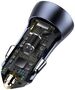 Baseus Golden Contactor Pro car charger, 2x USB, 40W (gray) 6953156201972