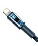 Baseus High Density Braided Cable Type-C to Lightning, PD,  20W,  2m (blue) 6953156231962