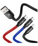 Baseus 3in1 Cable USB-C / Lightning / Micro 3,5A 0,3m (Black) 6953156273931