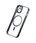 Baseus Glitter Transparent Magnetic Case and Tempered Glass set for iPhone 14 Plus (black) 6932172615383