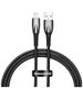 USB cable for Lightning Baseus Glimmer Series, 2.4A, 1m (Black) 6932172617905