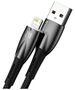 USB cable for Lightning Baseus Glimmer Series, 2.4A, 1m (Black) 6932172617905