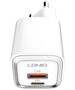 MFi wall charger LDNIO A2318M, USB-C+USB, USB-C to Lightning 20W 6933138700471