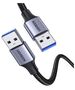 USB3.0 cable Male USB-A to Male USB-A UGREEN 2A, 0.5m (black) 6957303887897