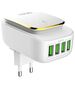 LDNIO A4405 4USB, LED lamp Wall charger + USB-C Cable 5905316142398