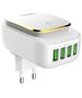 LDNIO A4405 4USB, LED lamp Wall charger + Lightning Cable 5905316142374