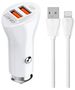 LDNIO C511Q 2USB Car charger + Lightning cable 5905316142664