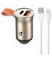 LDNIO C509Q USB, USB-C 30W Car charger + Lightning cable Cable 5905316142565