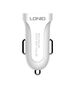 Car charger LDNIO DL-C17, 1x USB, 12W + Micro USB cable (white) 5905316142701