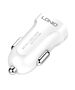 Car charger LDNIO DL-C17, 1x USB, 12W + Micro USB cable (white) 5905316142701