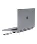 USB-C docking station / Hub for MacBook Pro 13" / 14" INVZI MagHub 12in2 with SSD tray (gray) 754418838457