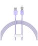 Fast Charging cable Baseus USB-A to Lightning Explorer Series 1m 2.4A (purple) 6932172628963